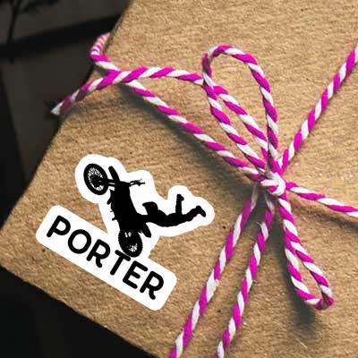 Porter Aufkleber Motocross-Fahrer Gift package Image