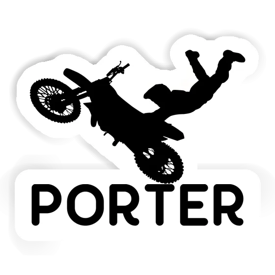 Porter Sticker Motocross Rider Notebook Image