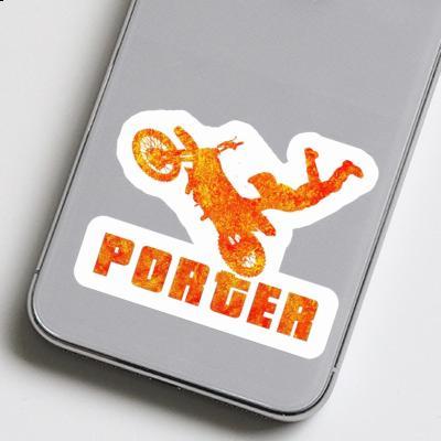 Porter Sticker Motocross Rider Laptop Image
