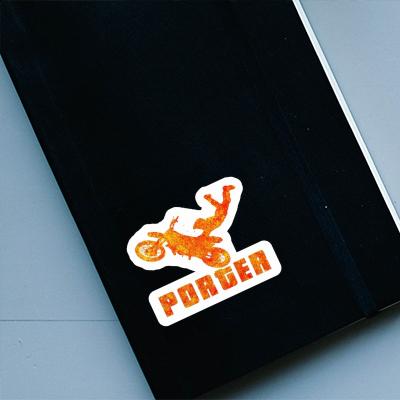 Motocrossiste Autocollant Porter Laptop Image