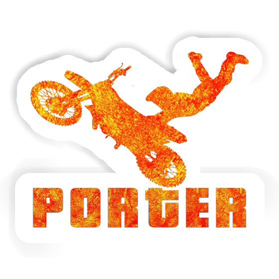 Porter Sticker Motocross Rider Image