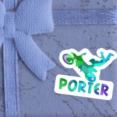 Porter Sticker Motocross Rider Image