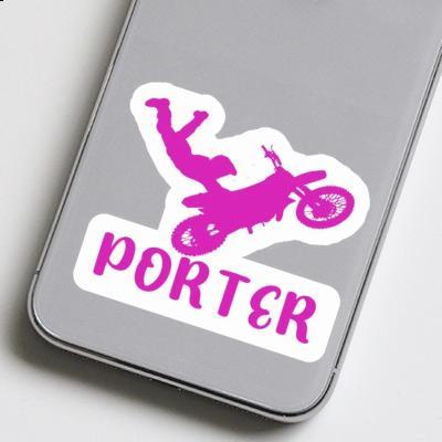 Porter Sticker Motocross Rider Notebook Image