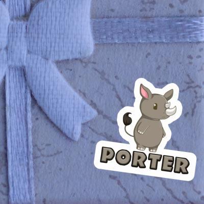 Sticker Porter Nashorn Gift package Image