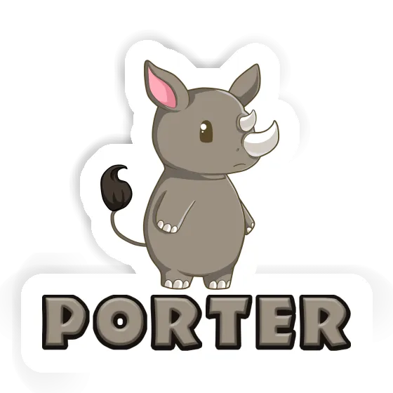 Sticker Porter Nashorn Gift package Image