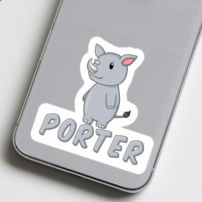 Sticker Rhinoceros Porter Gift package Image