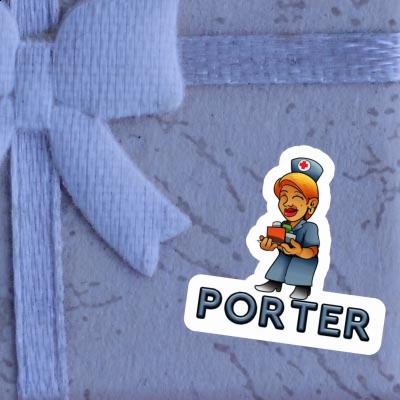 Porter Autocollant Infirmière Gift package Image