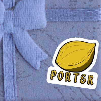 Porter Aufkleber Nuss Gift package Image