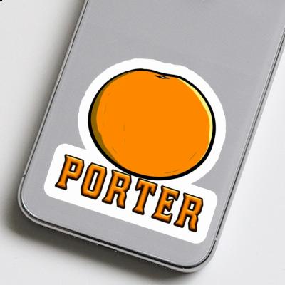 Sticker Porter Orange Gift package Image