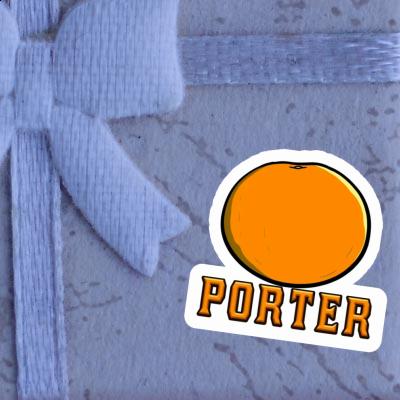 Sticker Porter Orange Gift package Image