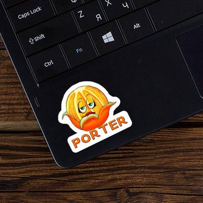 Porter Sticker Orange Notebook Image