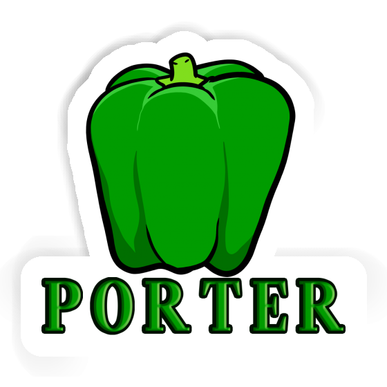 Porter Aufkleber Paprika Laptop Image
