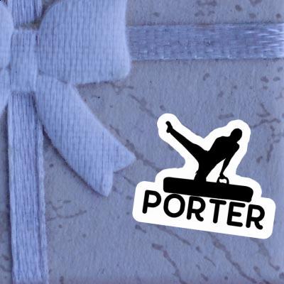Gymnast Sticker Porter Laptop Image