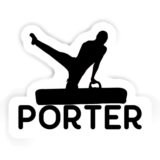 Gymnast Sticker Porter Notebook Image