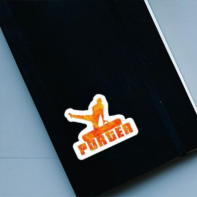 Gymnaste Autocollant Porter Notebook Image