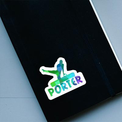 Porter Sticker Gymnast Notebook Image