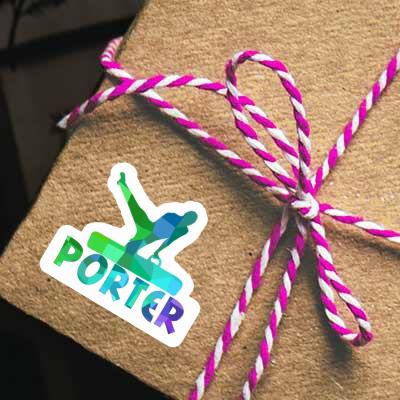 Autocollant Porter Gymnaste Gift package Image