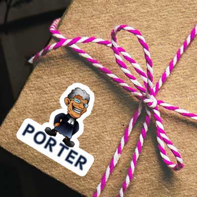 Aufkleber Porter Pfarrer Gift package Image