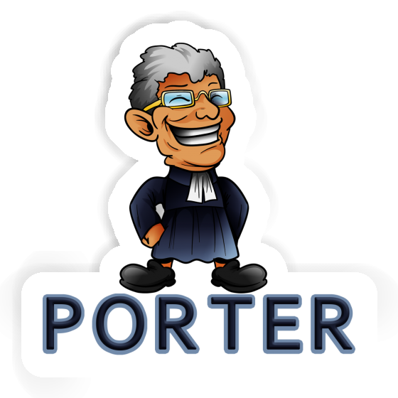 Aufkleber Porter Pfarrer Image