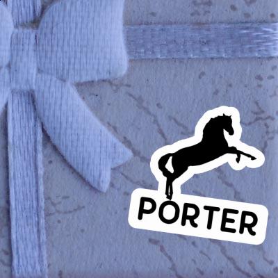 Porter Aufkleber Pferd Laptop Image