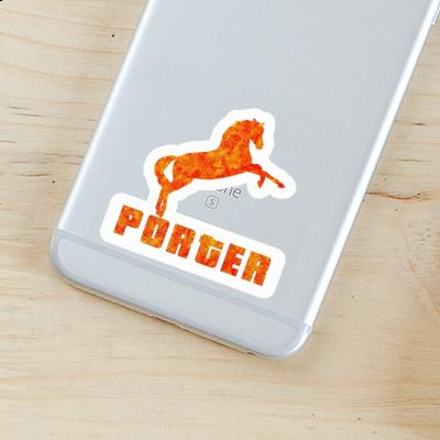 Horse Sticker Porter Notebook Image