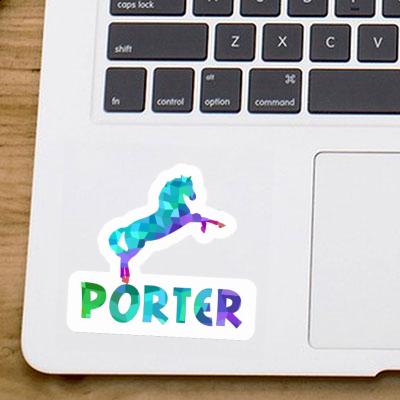 Porter Sticker Horse Laptop Image