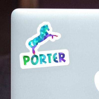 Sticker Pferd Porter Notebook Image