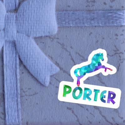 Sticker Pferd Porter Laptop Image