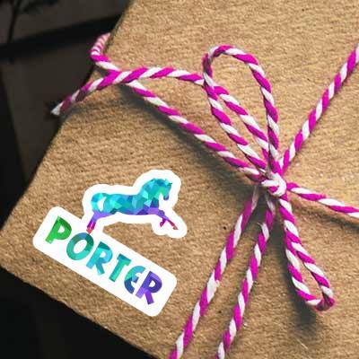 Porter Sticker Horse Notebook Image