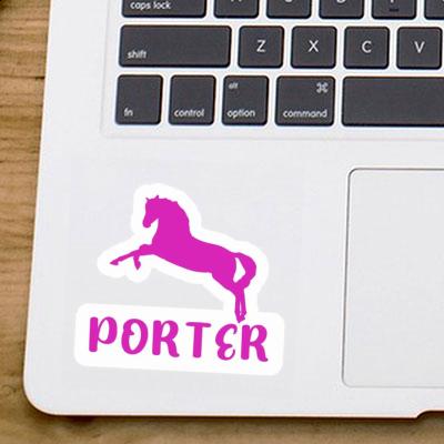 Sticker Porter Pferd Laptop Image