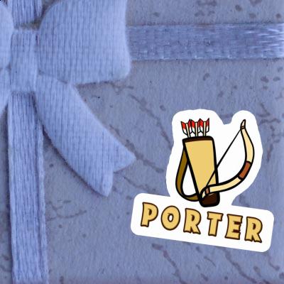 Porter Sticker Arrow Bow Gift package Image