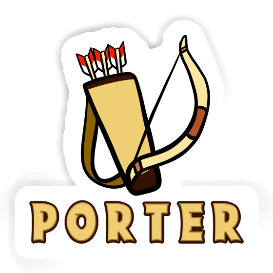 Porter Sticker Arrow Bow Laptop Image