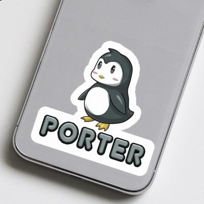 Autocollant Pingouin Porter Notebook Image