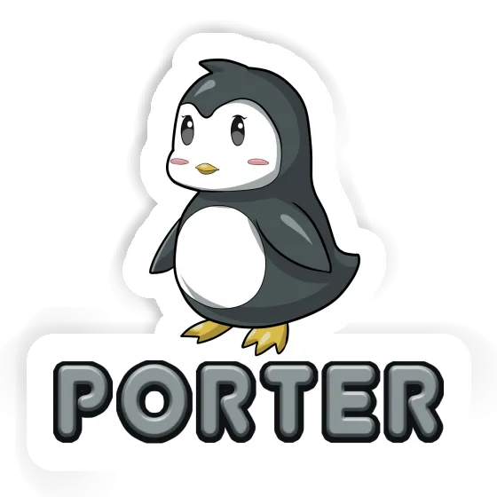 Autocollant Pingouin Porter Laptop Image