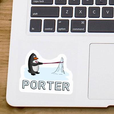Pingouin Autocollant Porter Image
