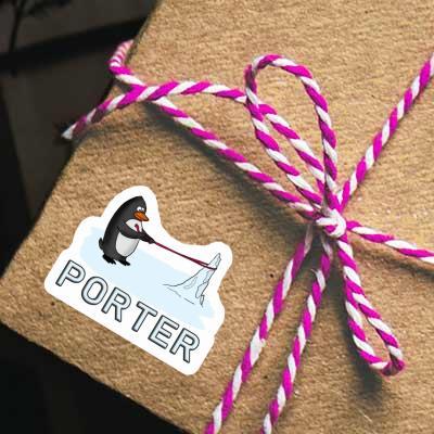 Sticker Penguin Porter Laptop Image