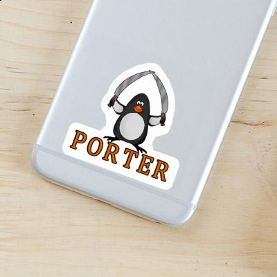 Pingouin de combat Autocollant Porter Gift package Image