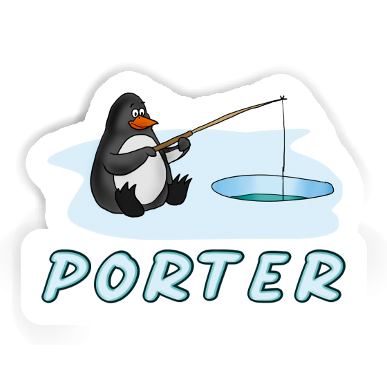 Sticker Porter Fishing Penguin Image