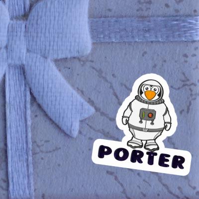 Porter Autocollant Astronaute Gift package Image