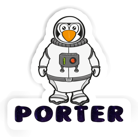Astronaut Sticker Porter Laptop Image