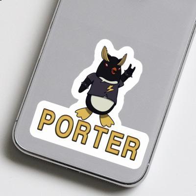 Sticker Porter Rocking Penguin Notebook Image