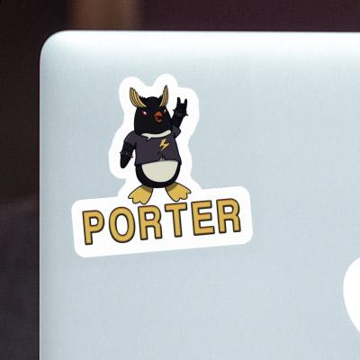 Sticker Porter Rocking Penguin Gift package Image