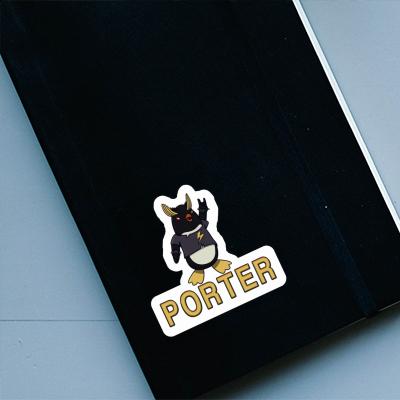Sticker Porter Rocking Penguin Laptop Image