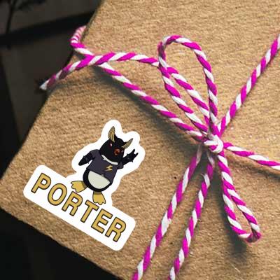Sticker Porter Rocking Penguin Gift package Image