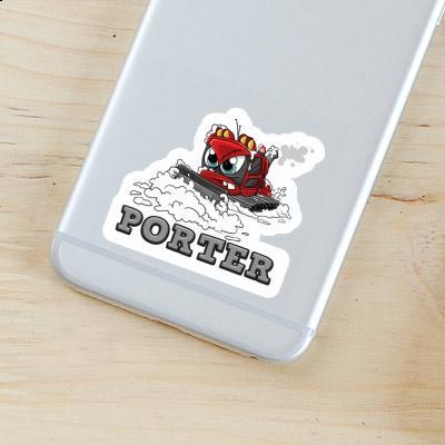 Porter Sticker Snow groomer Notebook Image