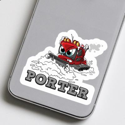 Porter Sticker Pistenfahrzeug Laptop Image