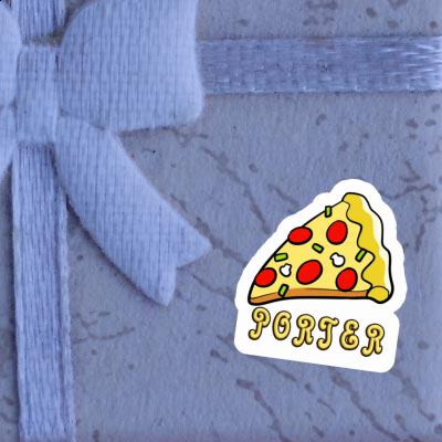 Pizza Aufkleber Porter Notebook Image
