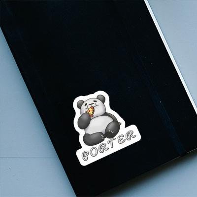 Porter Autocollant Pizza-Panda Notebook Image