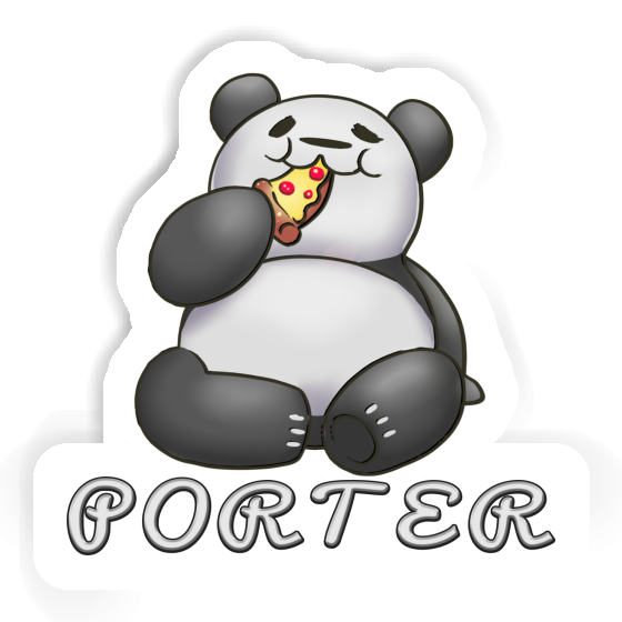 Porter Aufkleber Pizza-Panda Laptop Image