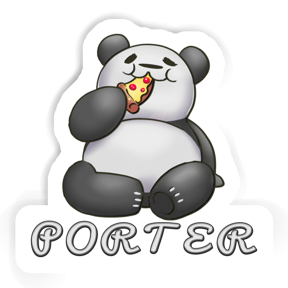 Porter Aufkleber Pizza-Panda Image